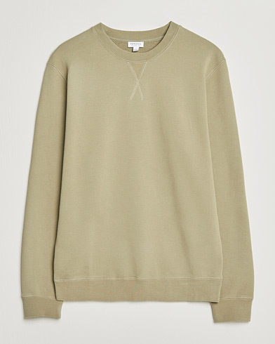 Sunspel Loopback Sweatshirt Pistachio – Verde