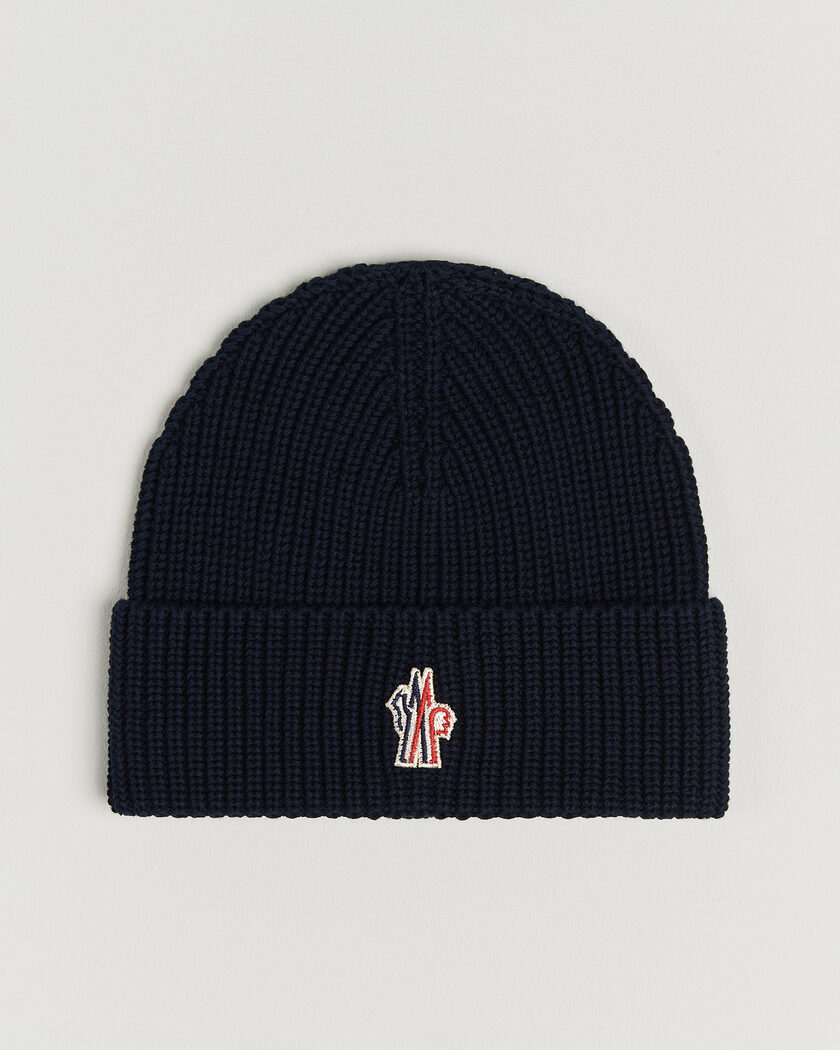 Moncler Grenoble Rib Beanie Navy – Azul