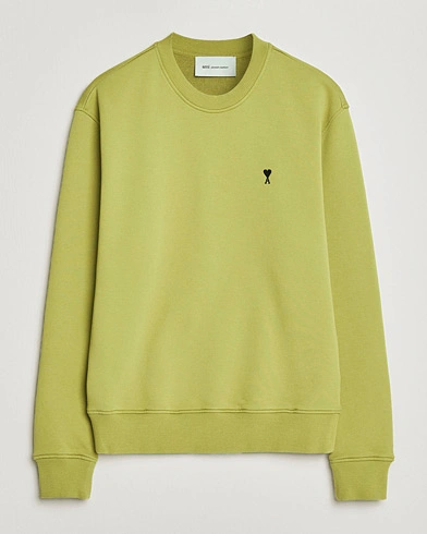 AMI Contrast Heart Logo Sweatshirt Matcha – Verde
