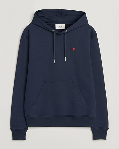 AMI Heart Logo Hoodie Navy – Azul