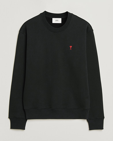 AMI Heart Logo Sweatshirt Black – Negro
