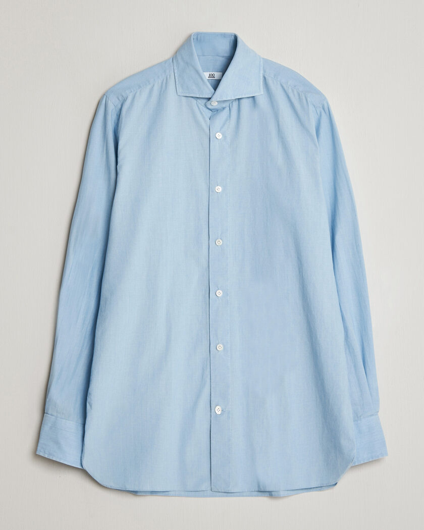 100Hands Light Cotton Voile Denim Shirt Blue – Azul