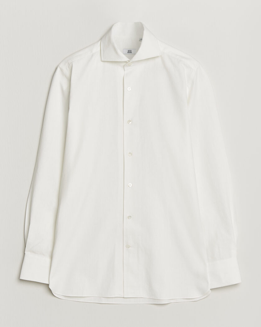100Hands Washed Japanese Denim Shirt Off White – Blanco