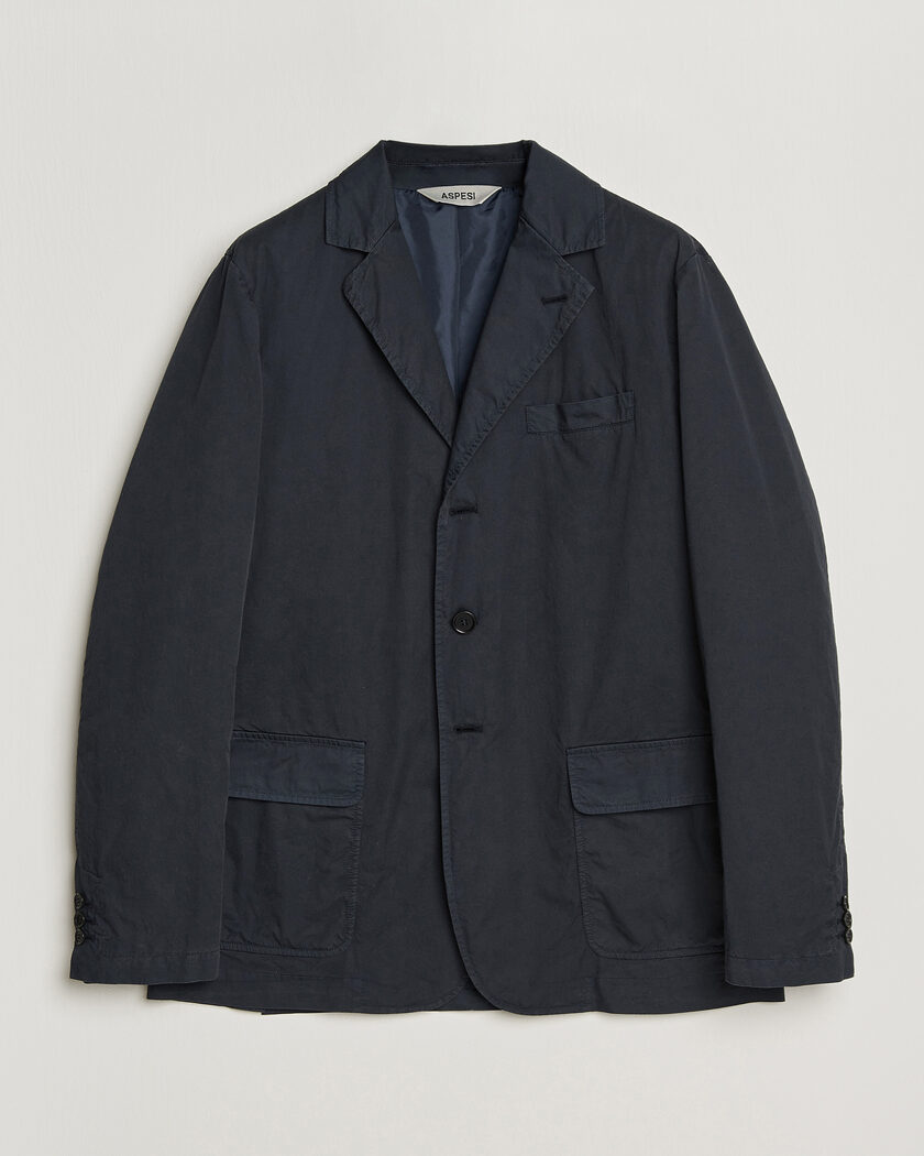 Aspesi Cotton Blazer Navy – Azul