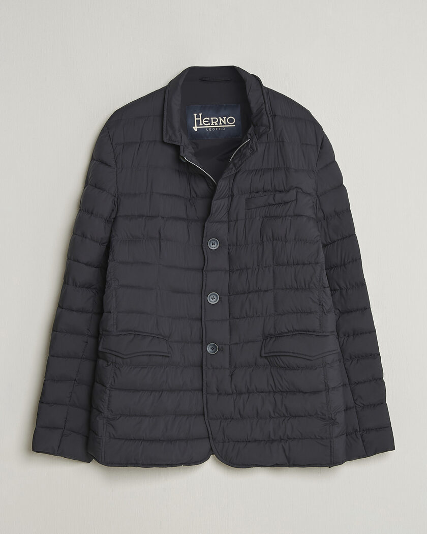 Herno Nuage Matt Nylon Blazer Navy – Azul