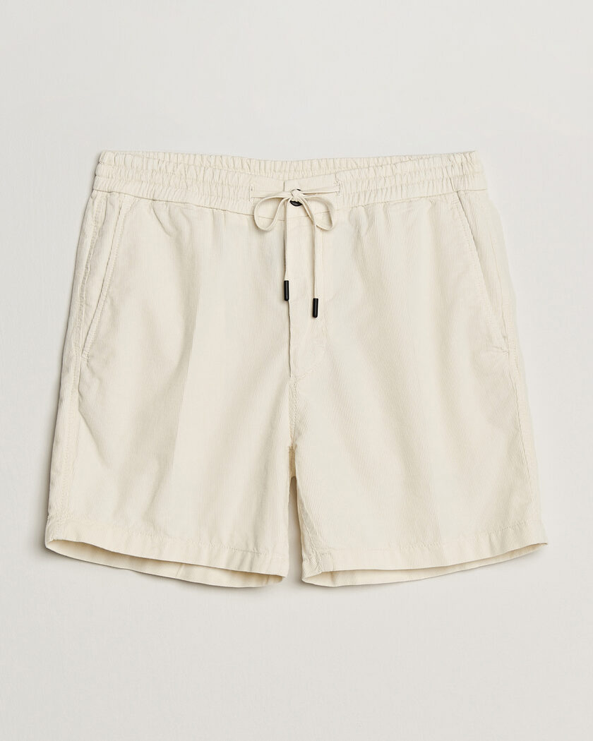 Incotex Baby Corduroy Drawstring Shorts Off White W30 - Tamaño: W30 - Color: Blanco