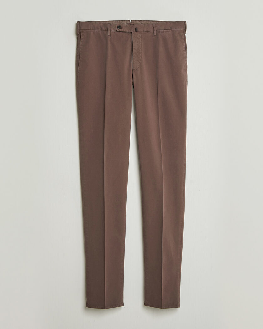 Incotex Regular Fit Comfort Chinos Dark Brown – Marrón