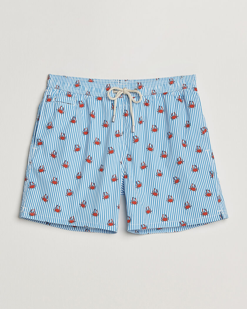 MC2 Saint Barth Printed Swim Shorts Blue Crabs – Azul