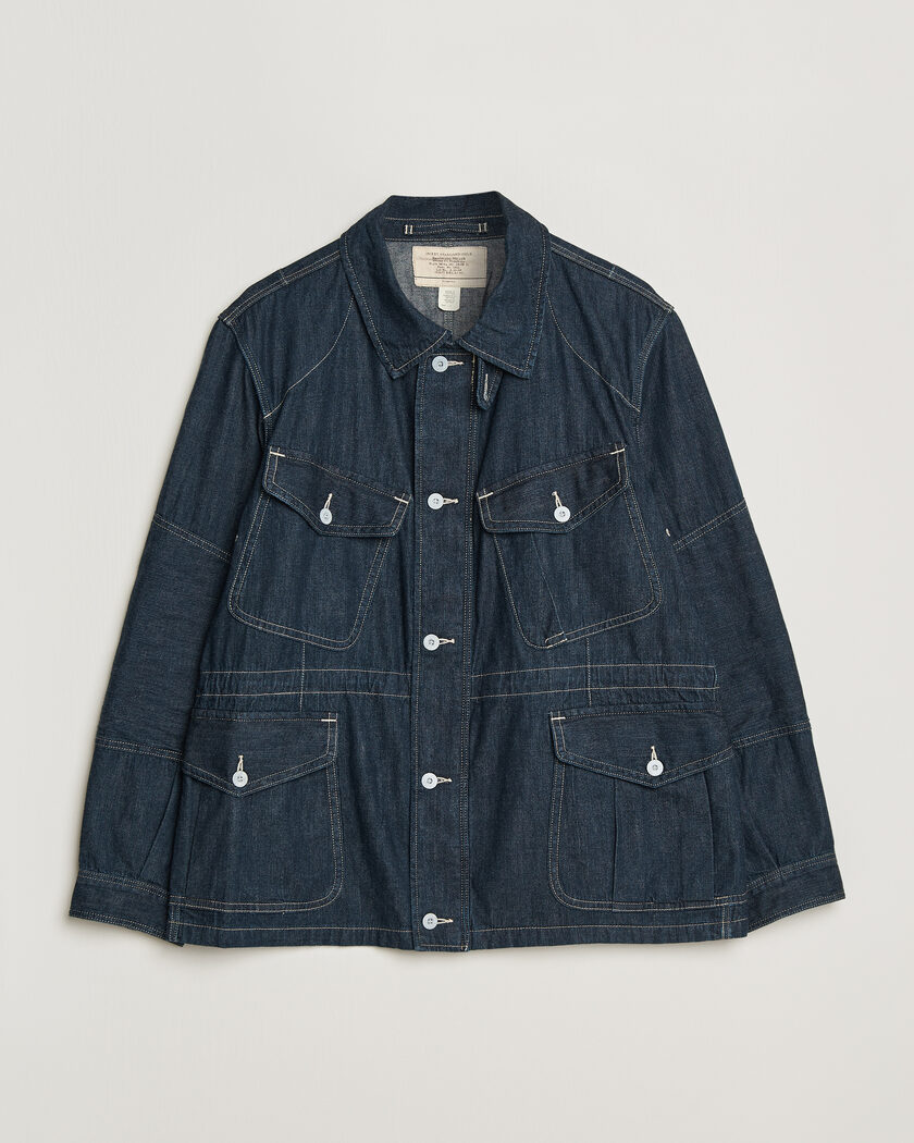 RRL Bannerman Denim Field Jacket Medium Wash – Azul