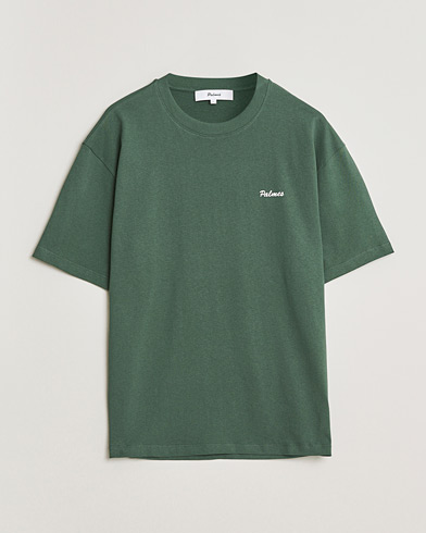 Palmes Stitch T-Shirt Dark Green – Verde