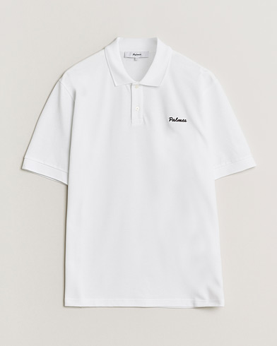Palmes Stitch Piquet Polo White – Blanco