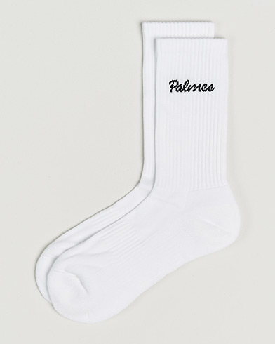 Palmes 2-Pack Stitch Socks White – Blanco