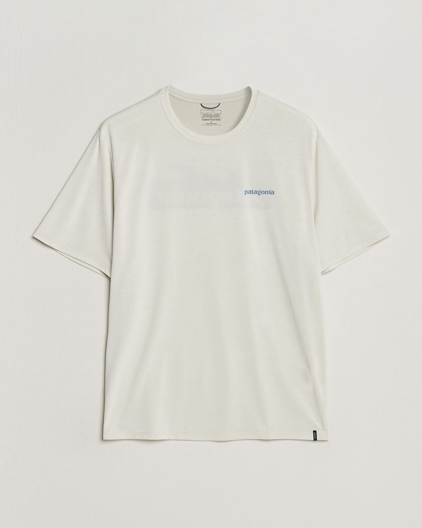 Patagonia Cap Cool Daily Logo T-Shirt Dyno White – Blanco