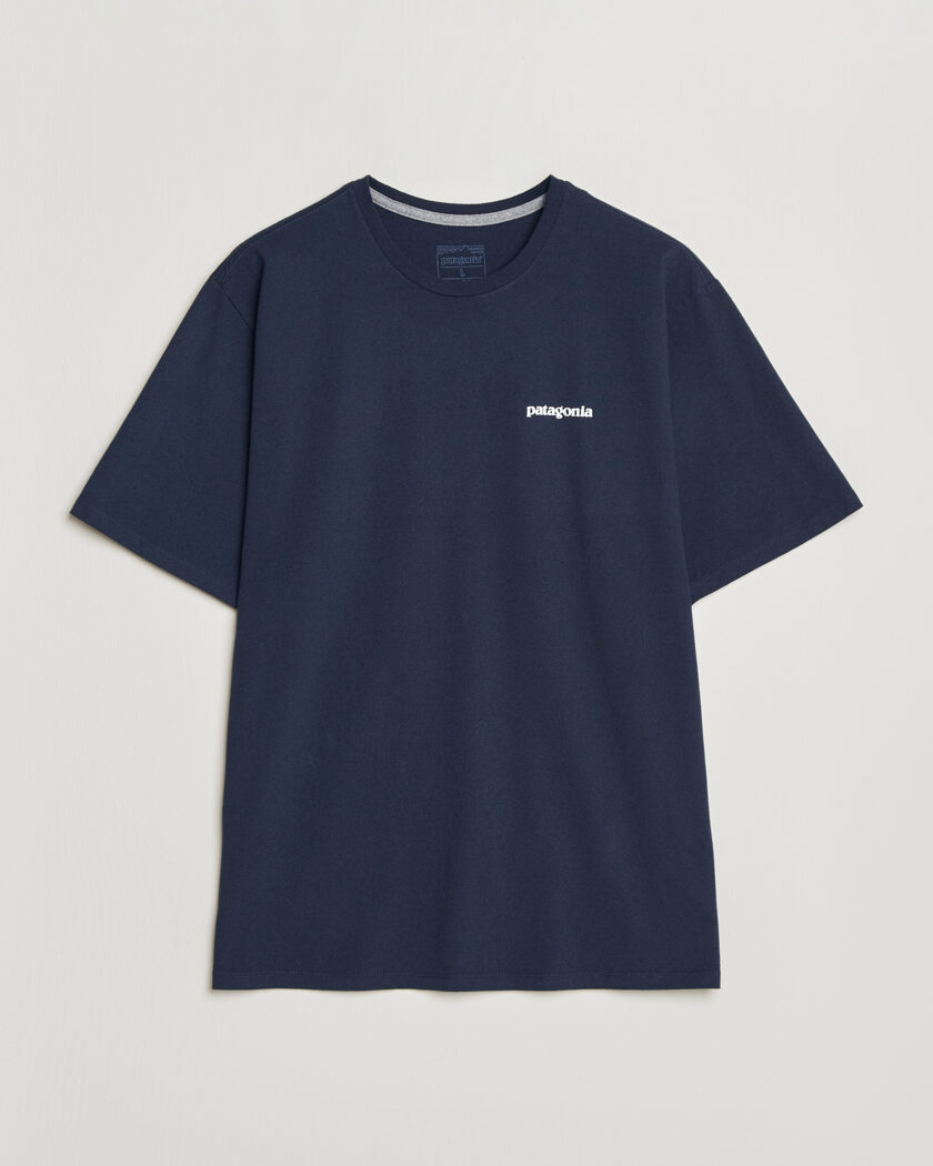 Patagonia P-6 Logo T-Shirt New Navy – Azul