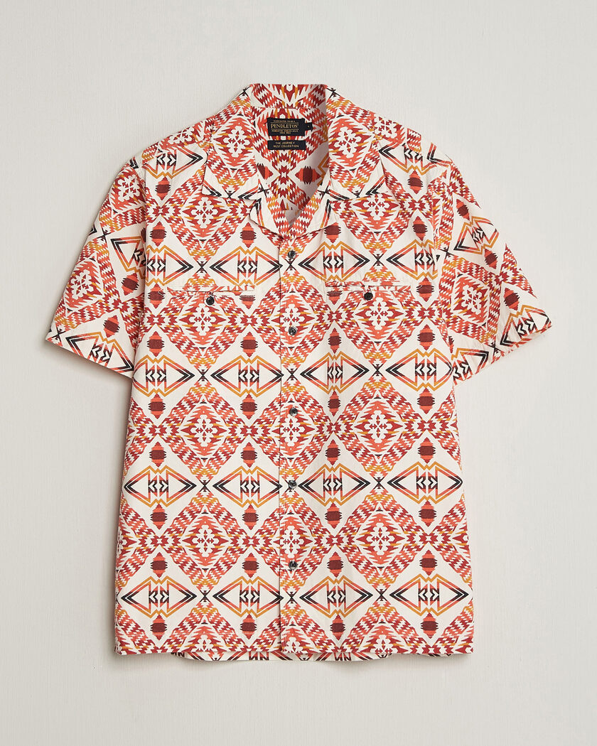 Pendleton Camp Shirt Thunder Earthquake/Cream – Beige