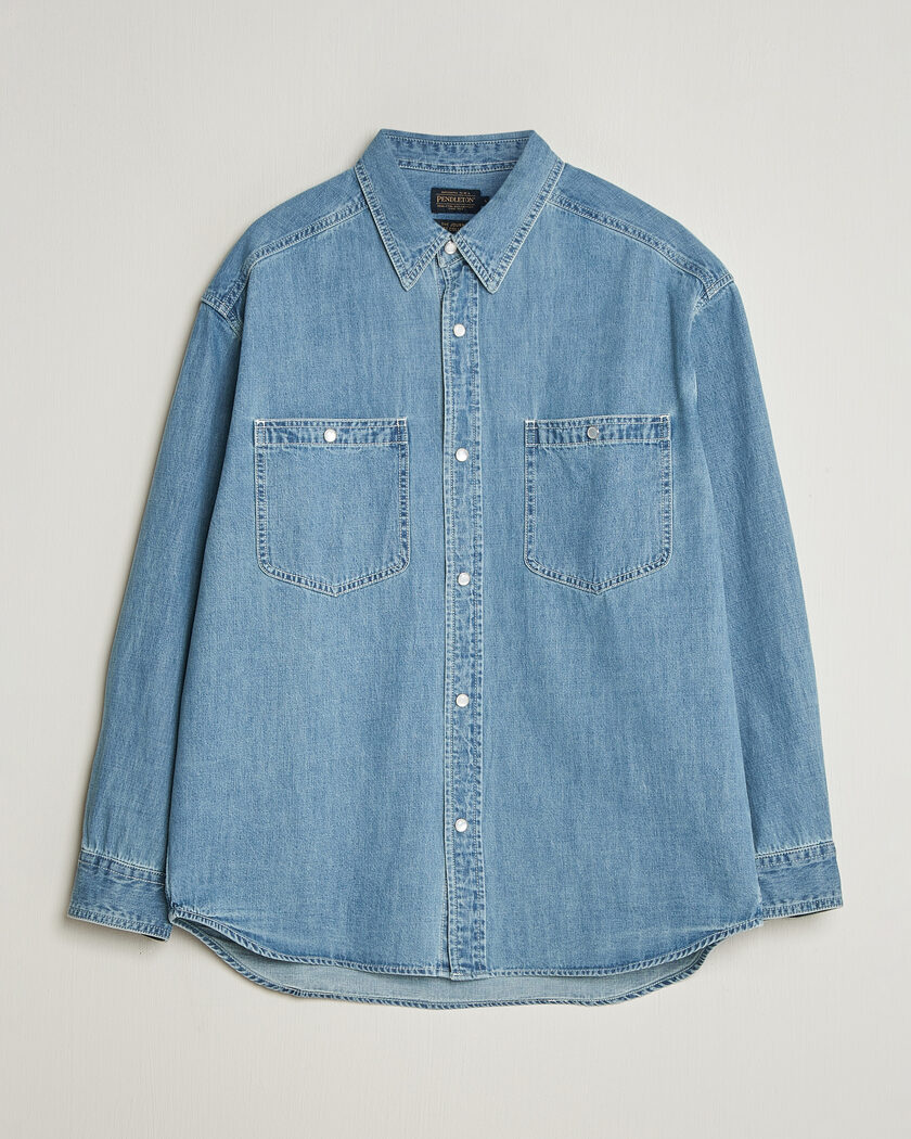 Pendleton Western Workshirt Stone Wash – Azul