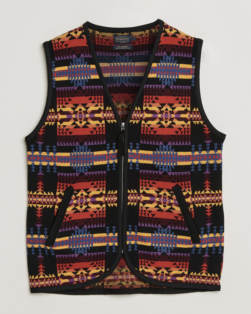 Pendleton Jacquard Vest Black – Amarillo