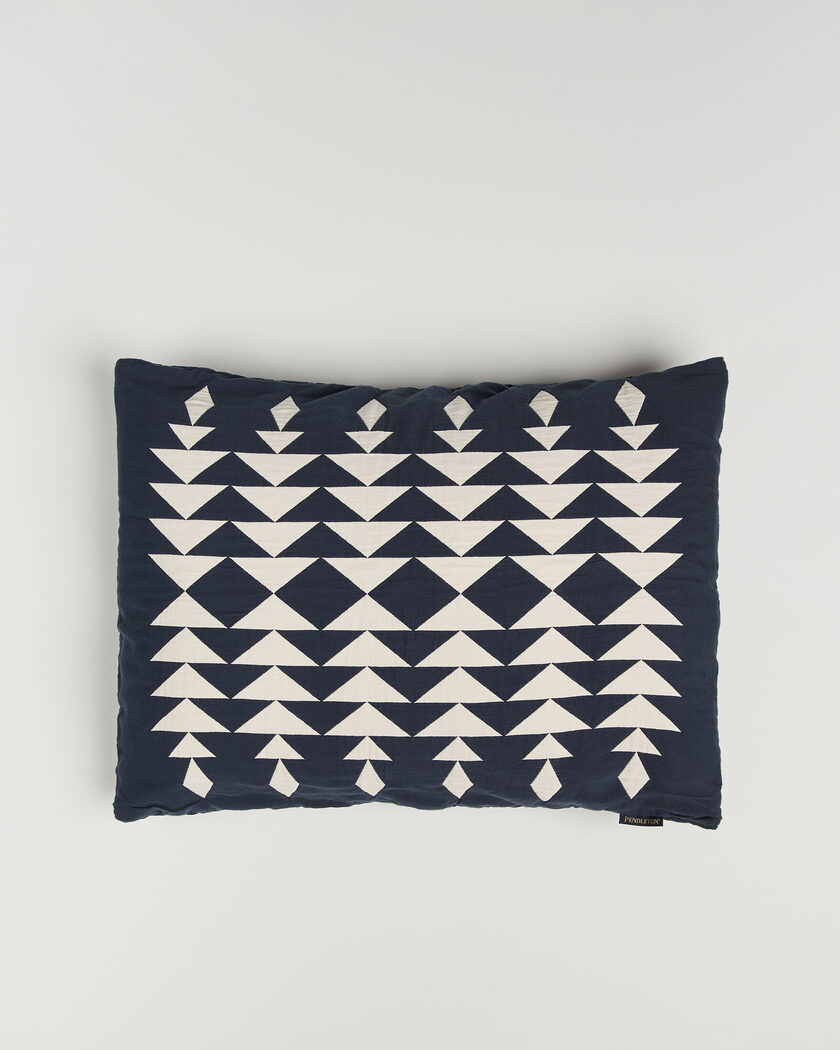 Pendleton Organic Cotton Matelasse Pillow Midnight Nova – Azul