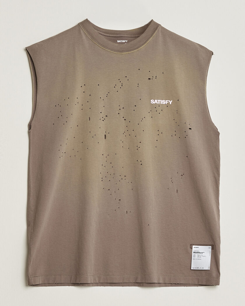 Satisfy MothTech Muscle Tee Sun Bleached Falcon – Marrón