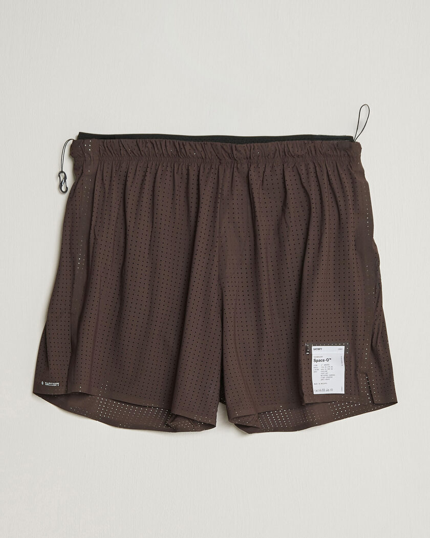 Satisfy Space-O 5 Inch Shorts Deep Mahogany – Marrón