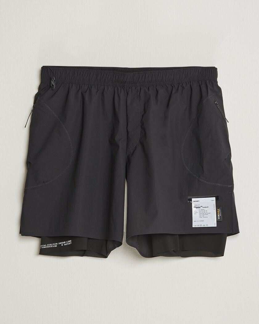 Satisfy Rippy Cordura 5 Inch Shorts Black – Negro