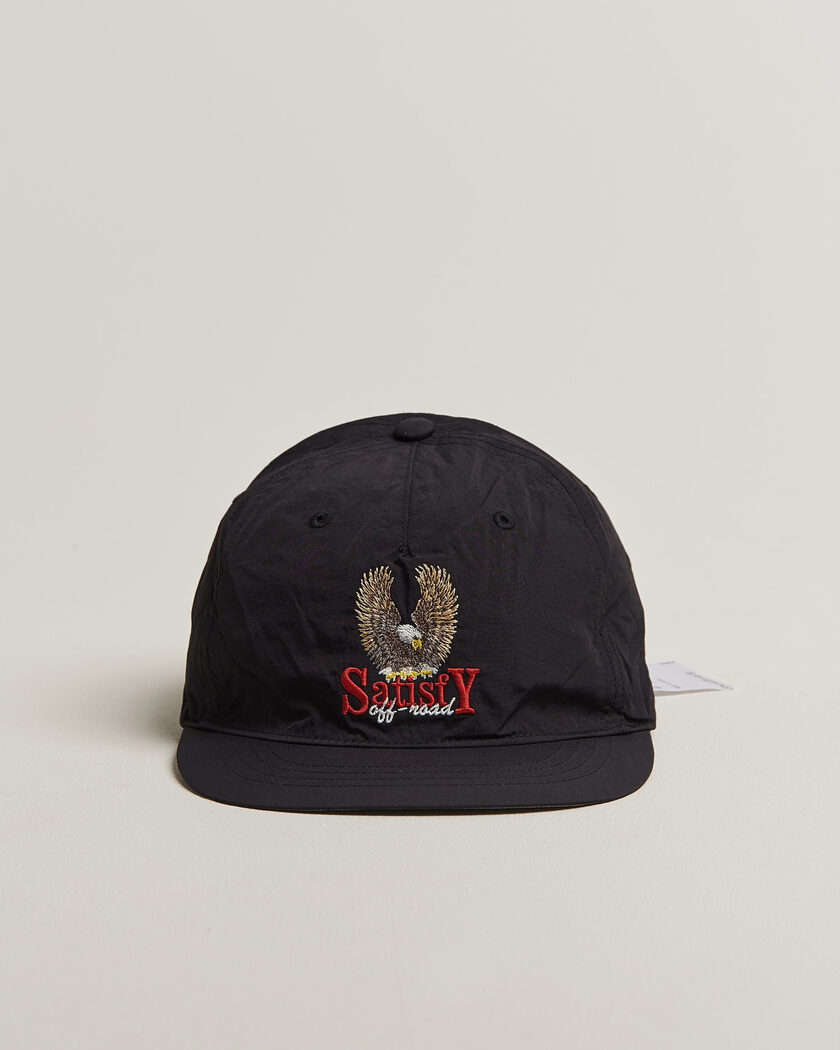 Satisfy FliteSilk 5 Panel Cap Black Eagle – Negro