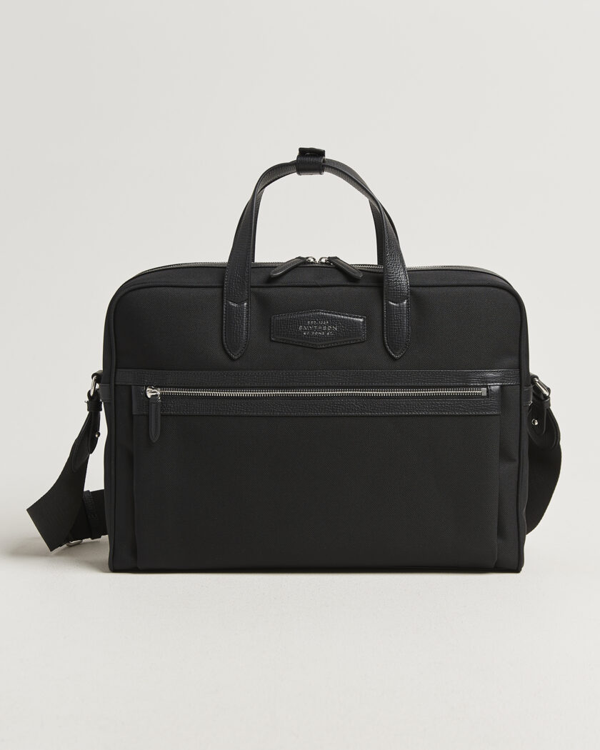 Smythson Canvas Norton Briefcase Black – Negro