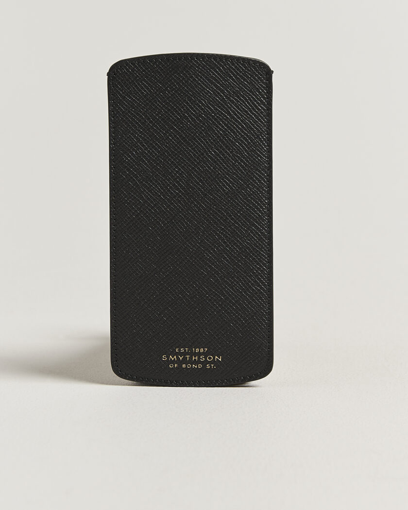 Smythson Panama Glasses Case Black – Negro