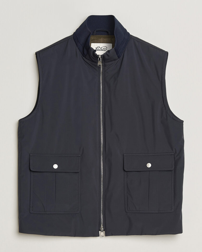 Valstar Nylon Zip Vest Navy – Azul