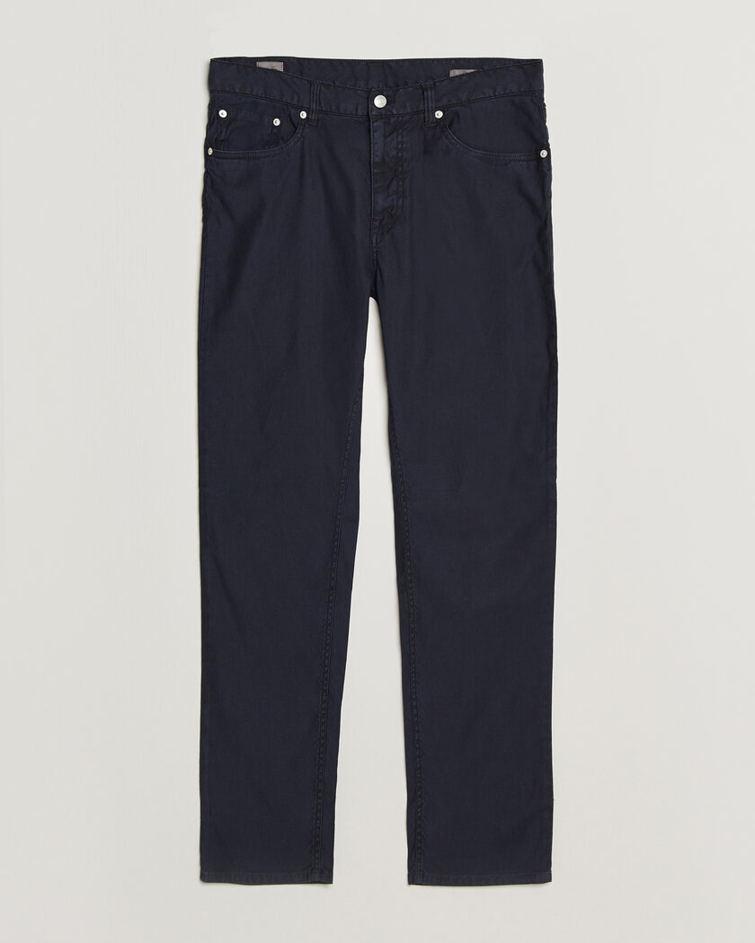 Gant Slim Fit Cotton/Linen 5-Pocket Pants Evening Blue – Azul