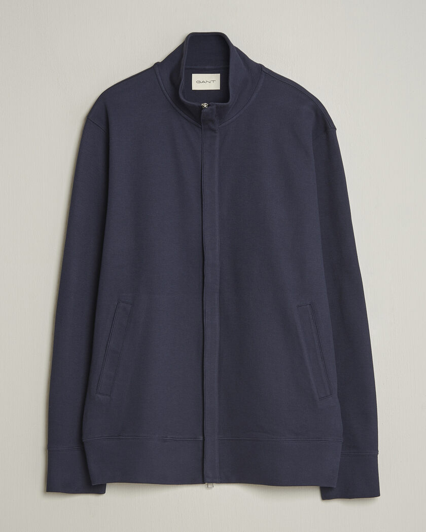 Gant Light Sacker Rib Full Zip Evening Blue – Azul
