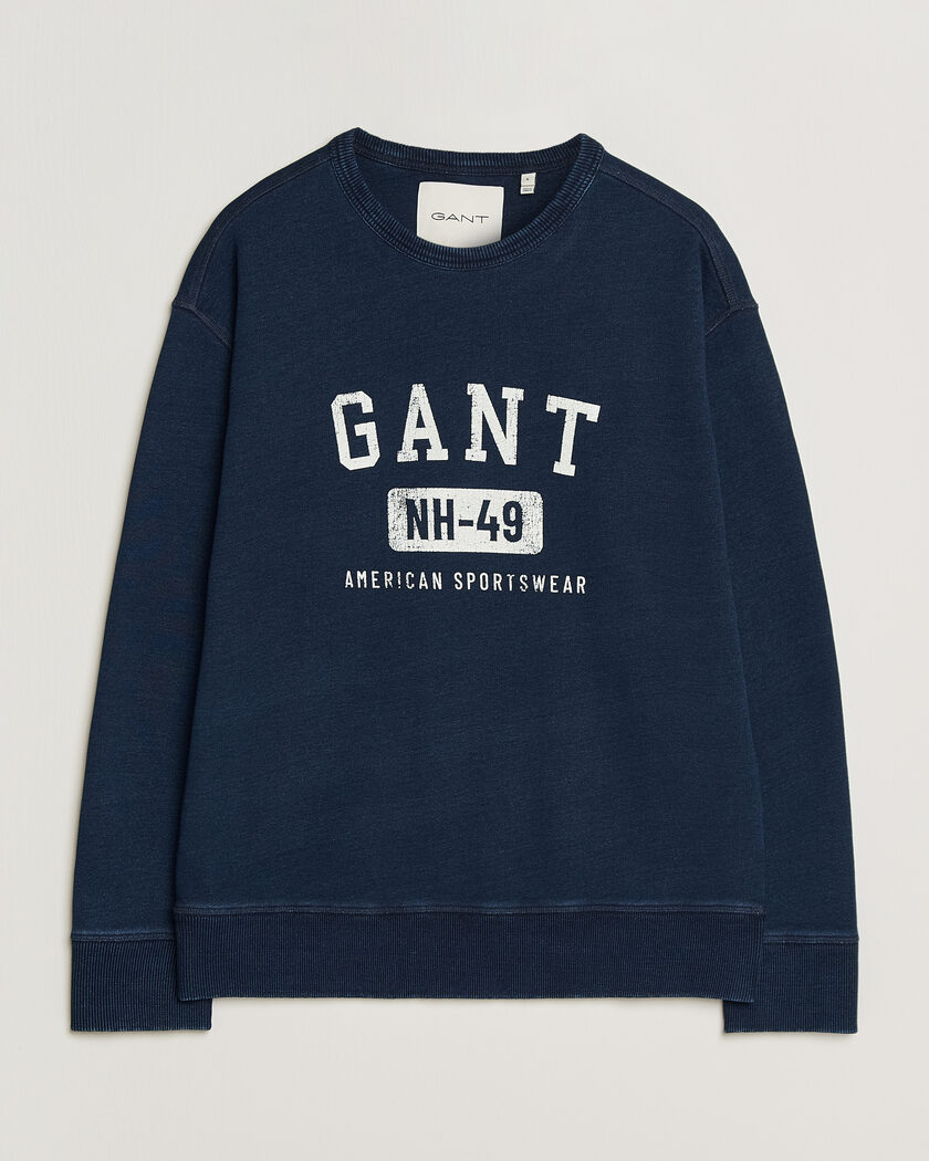 Gant Indigo Graphic Sweatshirt Dark Blue – Azul