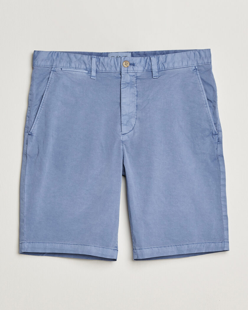 Gant Regular Sunfaded Shorts Faded Denim – Azul