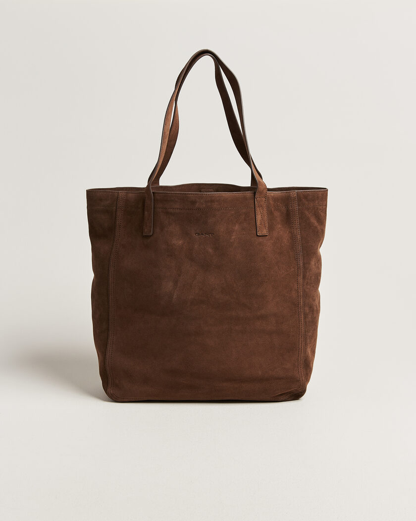 Gant Suede Tote Bag Mahogany Brown – Marrón