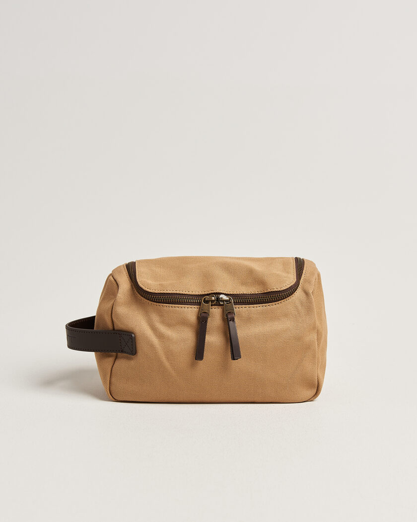 GANT Washed Canvas Washbag Warm Khaki – Beige