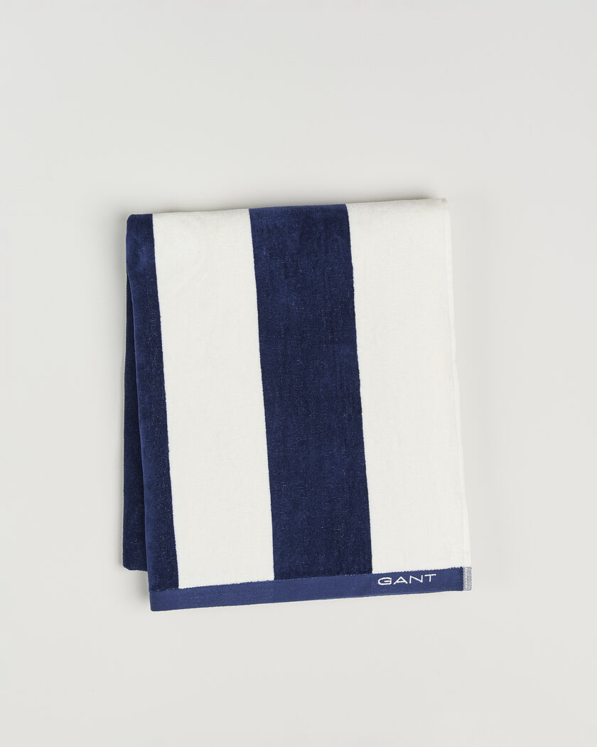 Gant Striped Beach Towel Vintage Blue – Azul