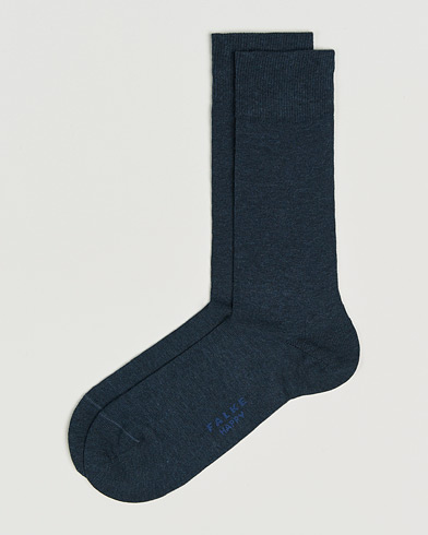 Falke Happy 2-Pack Cotton Socks Navy Melange – Azul