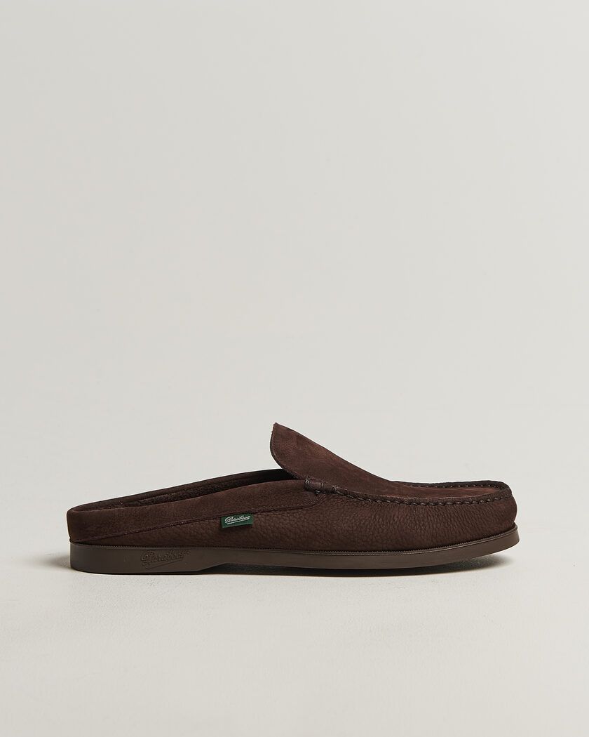Paraboot Bahamas Slipper Chocolate Nubuck – Marrón