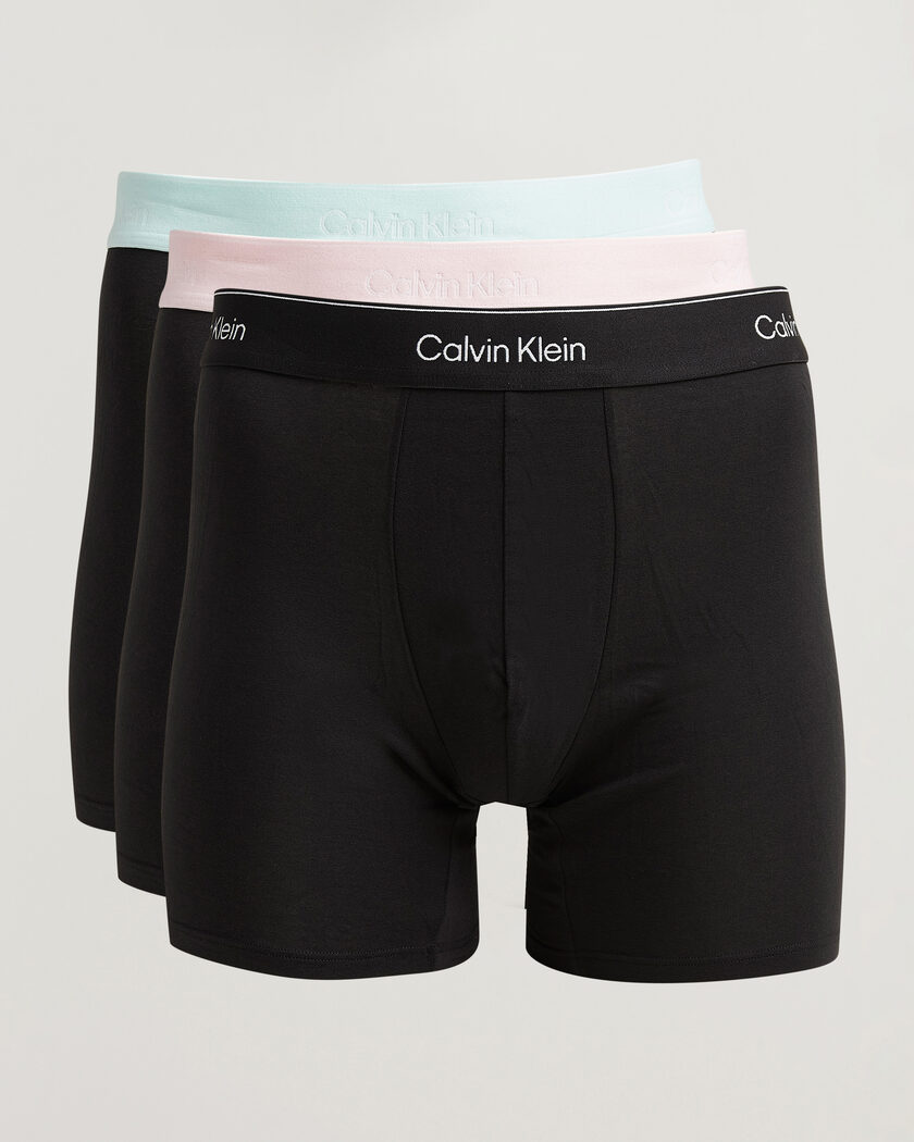 Calvin Klein 3-Pack Icon Cotton Stretch Boxer Brief Black – Negro