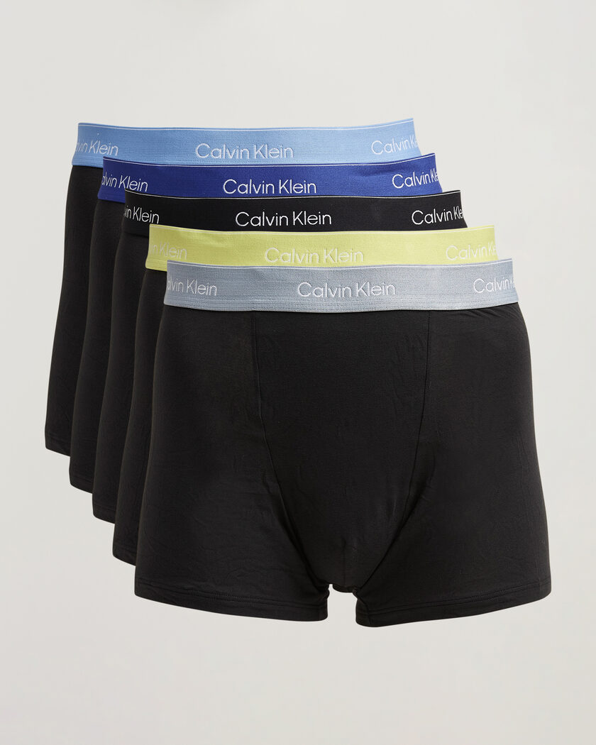 Calvin Klein 5-Pack Icon Cotton Stretch Relaxed Trunk Black – Negro