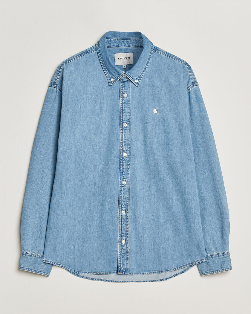 Carhartt WIP Lucas Denim Shirt Blue Bleached – Azul