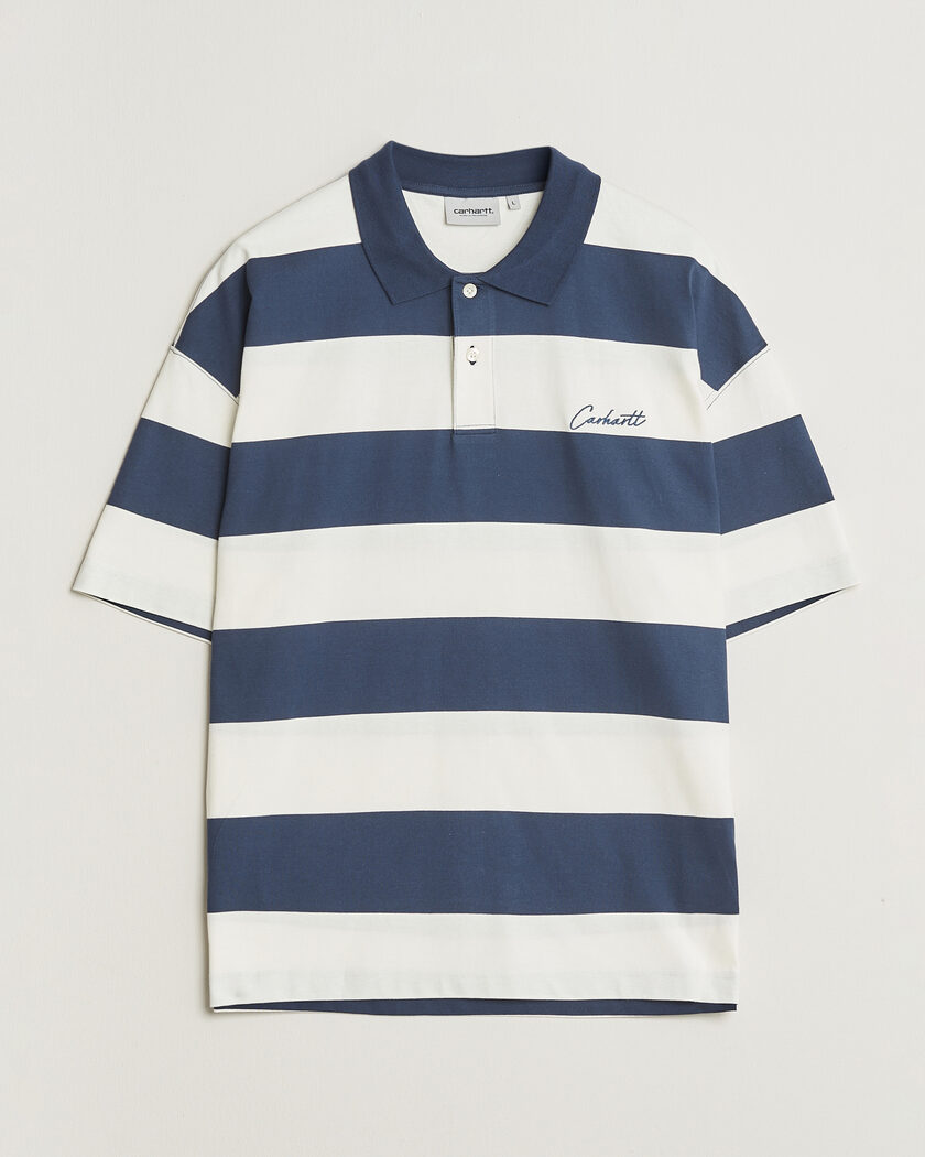 Carhartt WIP Delrey Polo Blue Stripe – Azul