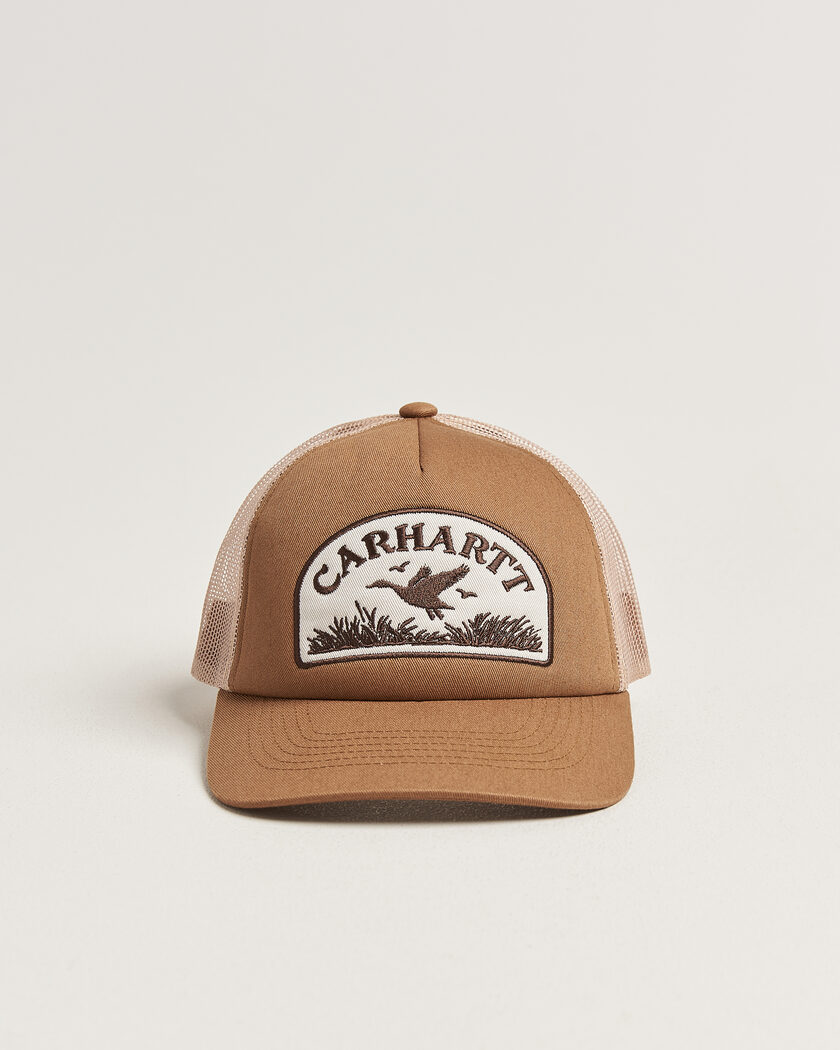 Carhartt WIP Take Off Trucker Cap Stone – Marrón