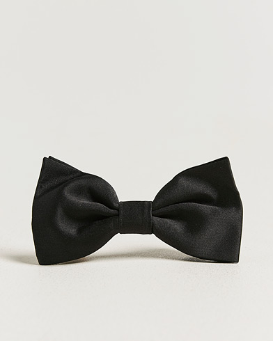 Canali Silk Bow Tie Black – Negro
