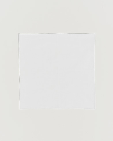 Canali Pocket Square White – Blanco