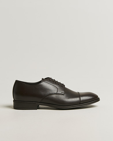 Canali Rubber Sole Derby Brown Calf – Marrón