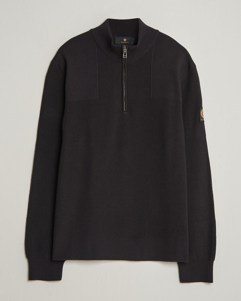 Belstaff Commander Half Zip Black – Negro