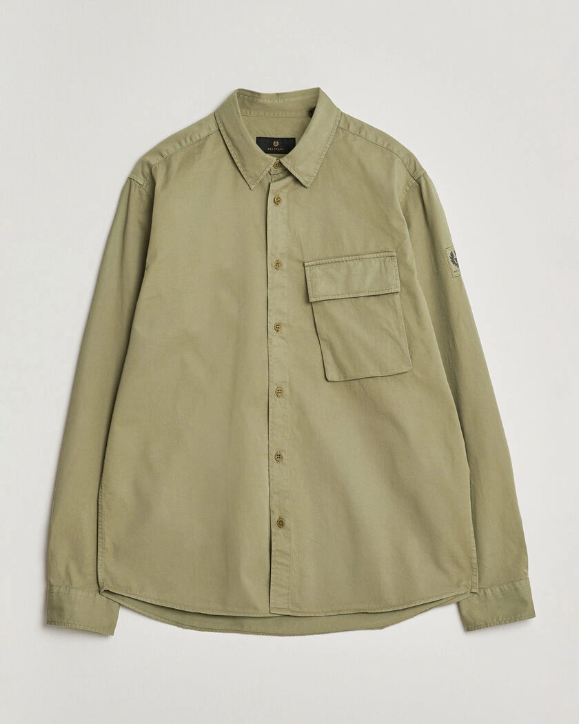 Belstaff Scale Pocket Shirt Fatigue Green – Verde
