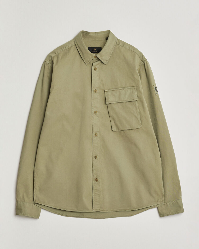 Belstaff Scale Pocket Shirt Fatigue Green – Verde