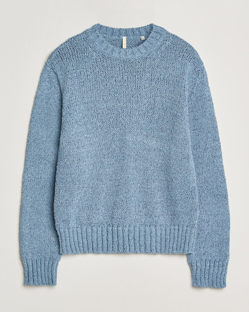 Sunflower Frederik Cotton Blend Sweater Light Blue – Azul